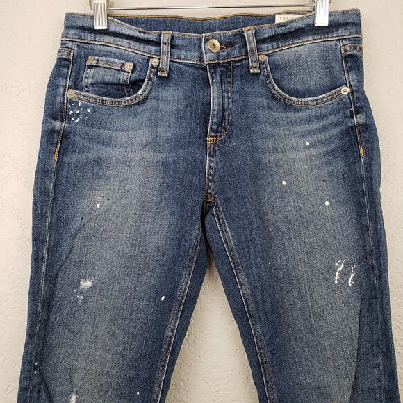 rag & bone Painted Dre Capri Skinny Jeans - 25 - Picture 3 of 6